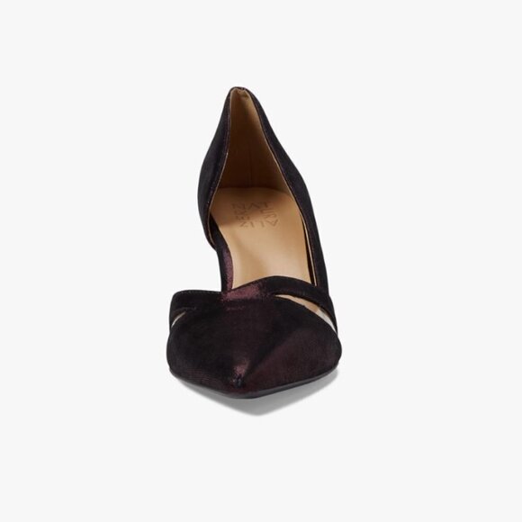 Naturalizer Ezra Cutout Asymmetric Pump In Cabernet Sauvignon Red Leather - Picture 8 of 11